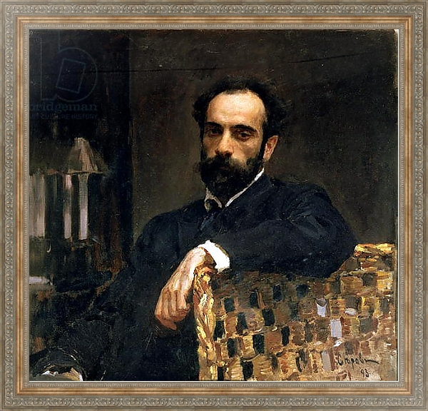 Постер Portrait of the artist Isaak Ilyich Levitan, 1893 с типом исполнения На холсте в раме в багетной раме 484.M48.310