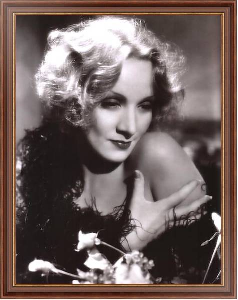 Постер Dietrich, Marlene 20 с типом исполнения На холсте в раме в багетной раме 35-M719P-83