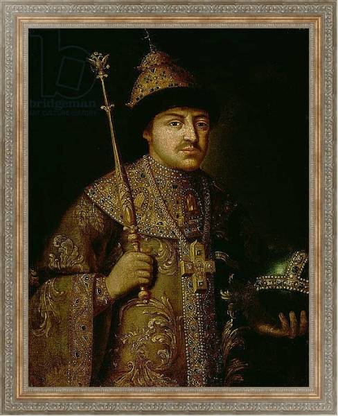 Постер Portrait of Tsar Fyodor III Alexeevich с типом исполнения На холсте в раме в багетной раме 484.M48.310