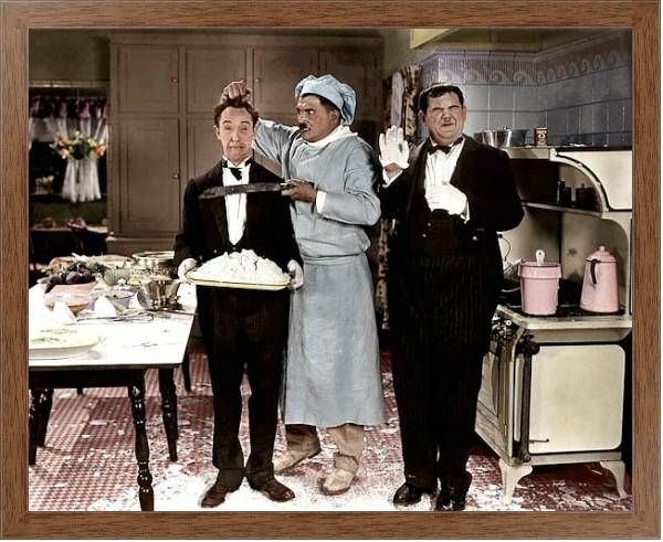 Постер Laurel & Hardy (From Soup To Nuts)C с типом исполнения На холсте в раме в багетной раме 1727.4310
