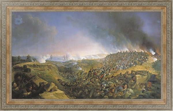 Постер Инженерная атака крепости Варна саперным батальоном 23 сентября 1828 года. 1836 с типом исполнения На холсте в раме в багетной раме 484.M48.310