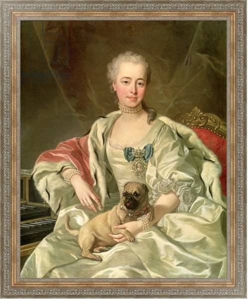 Постер Princess Ekaterina Golitsyna 1759 с типом исполнения На холсте в раме в багетной раме 484.M48.310