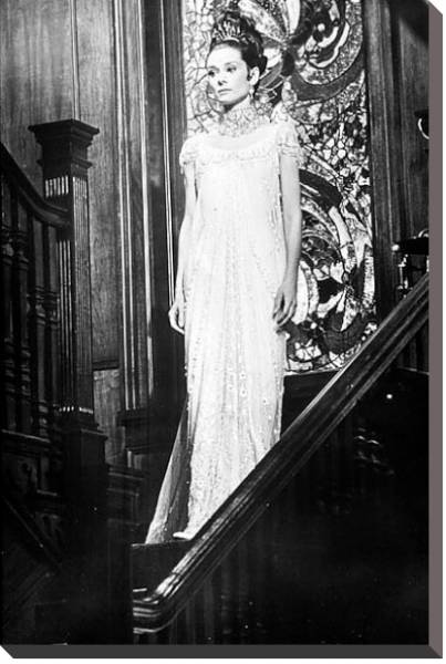 Постер Хепберн Одри 155 с типом исполнения На холсте без рамы