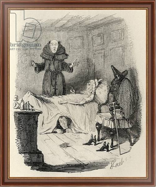 Постер The Confession of the old woman clothed in grey, from 'The Ingoldsby Legends' с типом исполнения На холсте в раме в багетной раме 35-M719P-83