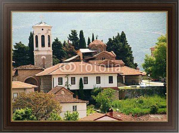 Постер Македония. Охрид с типом исполнения На холсте в раме в багетной раме 1.023.151