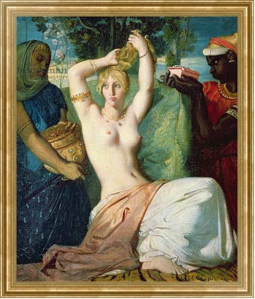 Постер The Toilet of Esther, 1841 с типом исполнения На холсте в раме в багетной раме NA033.1.051