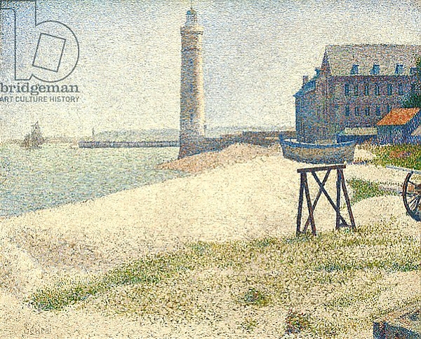 Постер The Lighthouse at Honfleur, 1886 с типом исполнения На холсте без рамы