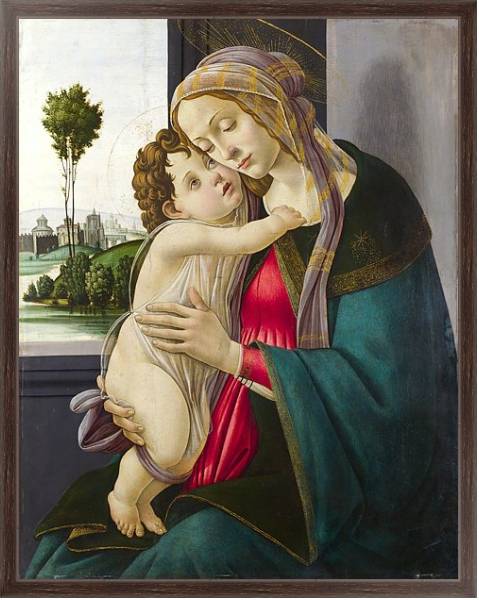 Постер Дева Мария с младенцем 23 с типом исполнения На холсте в раме в багетной раме 221-02