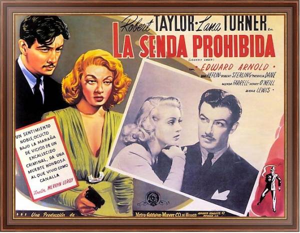 Постер Film Noir Poster - Johnny Eager с типом исполнения На холсте в раме в багетной раме 35-M719P-83