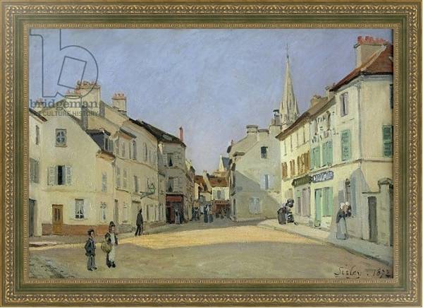 Постер Rue de la Chaussee at Argenteuil, 1872 с типом исполнения На холсте в раме в багетной раме 484.M48.640