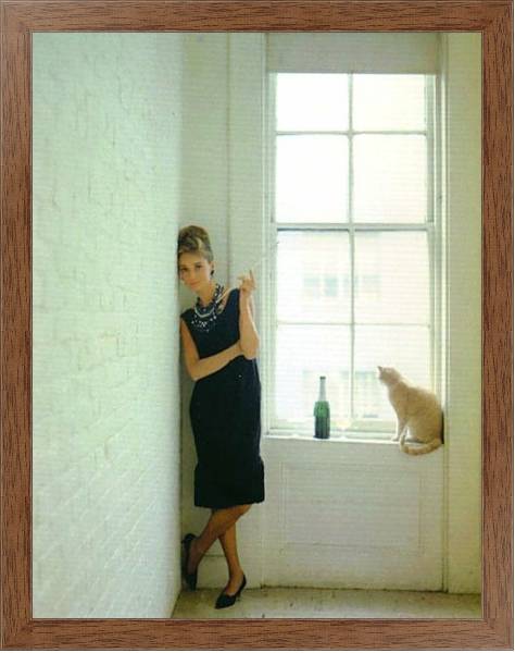 Постер Хепберн Одри 122 с типом исполнения На холсте в раме в багетной раме 1727.4310