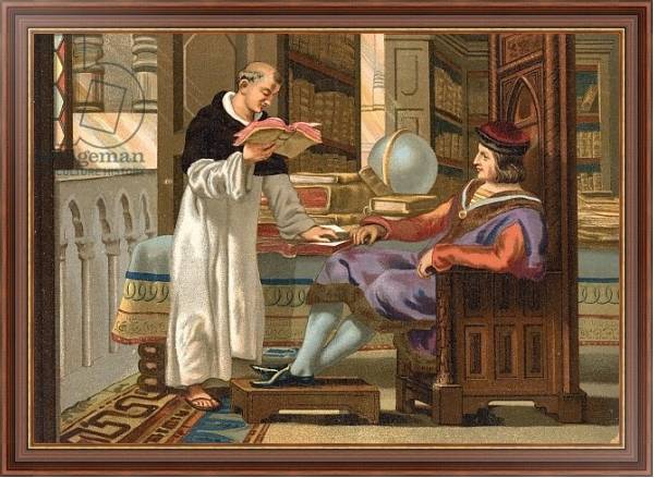 Постер Vincent of Beauvais and Saint Louis с типом исполнения На холсте в раме в багетной раме 35-M719P-83