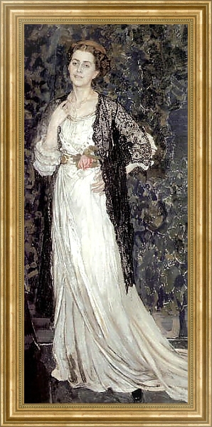 Постер Портрет Марины Эрастовны Маковской с типом исполнения На холсте в раме в багетной раме NA033.1.051