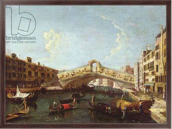 Постер The Rialto in Venice с типом исполнения На холсте в раме в багетной раме 221-02