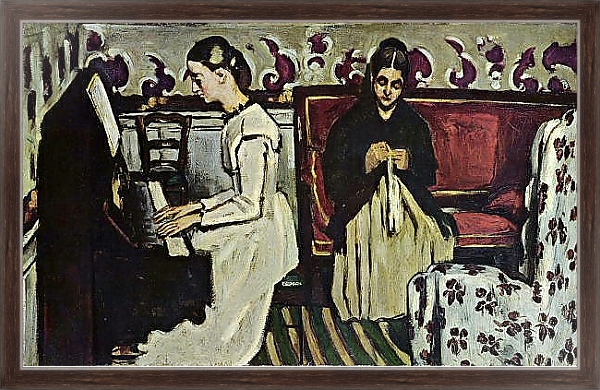 Постер Девушка за фортепиано (увертюра к Тангейзеру) с типом исполнения На холсте в раме в багетной раме 221-02