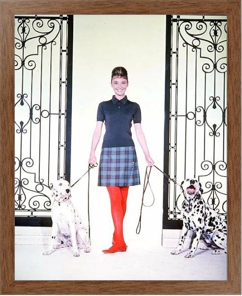 Постер Хепберн Одри 104 с типом исполнения На холсте в раме в багетной раме 1727.4310