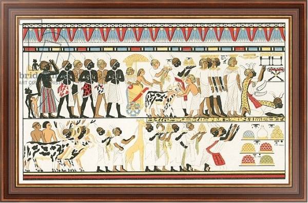 Постер Hamitic art work: Wall inscriptions of Old Egypt с типом исполнения На холсте в раме в багетной раме 35-M719P-83