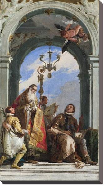 Постер Святые Максимус и Освальд с типом исполнения На холсте без рамы