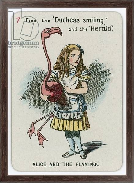 Постер Alice and the Flamingo с типом исполнения На холсте в раме в багетной раме 221-02