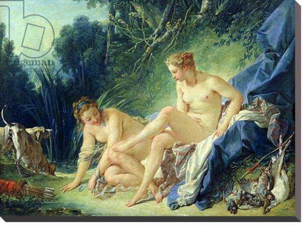 Постер Diana getting out of her bath, 1742 с типом исполнения На холсте без рамы