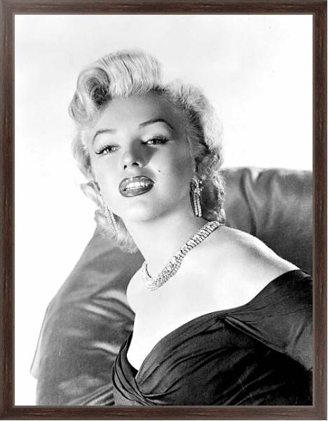 Постер Monroe, Marilyn 9 с типом исполнения На холсте в раме в багетной раме 221-02