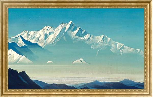 Постер Гора пяти сокровищ (Два мира). Из серии <Святые горы> с типом исполнения На холсте в раме в багетной раме NA033.1.051