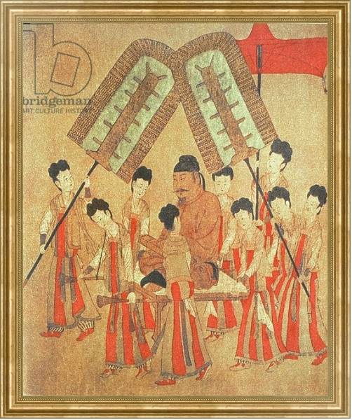 Постер Yongle Emperor, facsimile of original Chinese scroll с типом исполнения На холсте в раме в багетной раме NA033.1.051