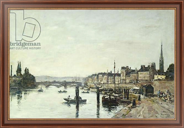 Постер Rouen; La Seine et le Pont Corneill, 1895 с типом исполнения На холсте в раме в багетной раме 35-M719P-83