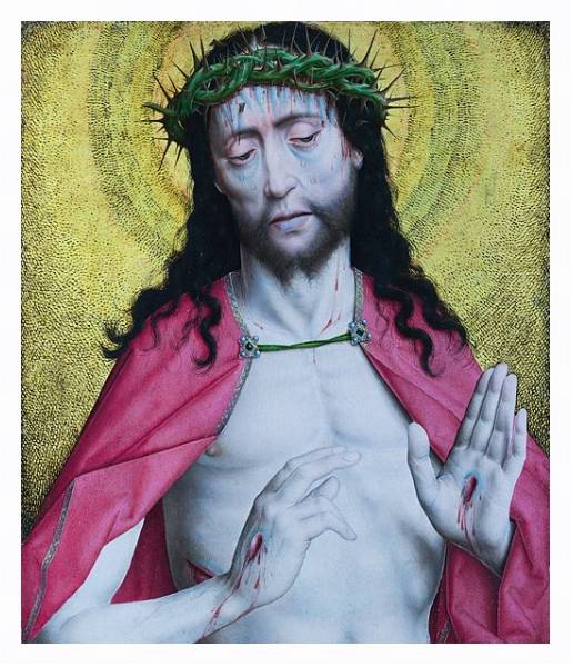 Постер Христос, коронованный колючками с типом исполнения На холсте в раме в багетной раме 221-03