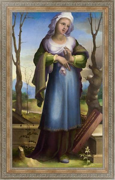 Постер Марсия с типом исполнения На холсте в раме в багетной раме 484.M48.310