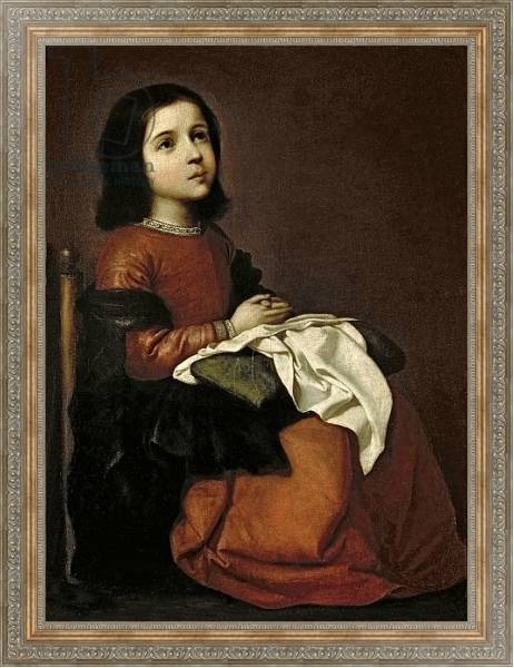 Постер The Childhood of the Virgin, c.1660 с типом исполнения На холсте в раме в багетной раме 484.M48.310
