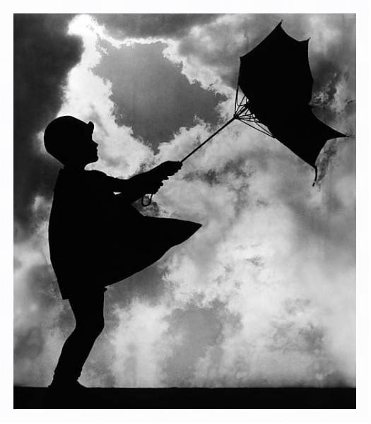 Постер История в черно-белых фото 1058 с типом исполнения На холсте в раме в багетной раме 221-03