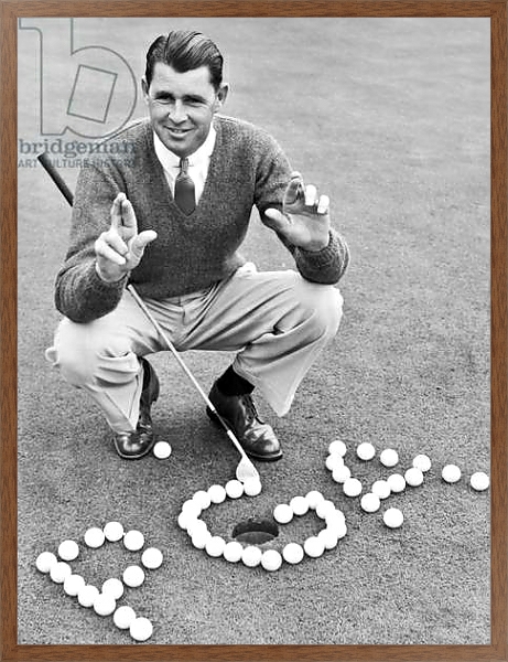Постер Golf Champion Picard, Hershey, Pennsylvania, USA, 1940 с типом исполнения На холсте в раме в багетной раме 1727.4310