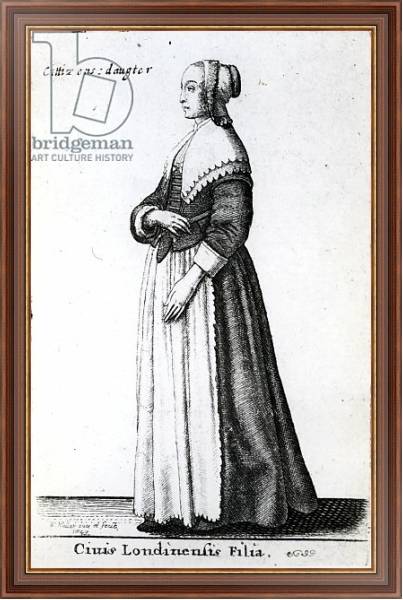 Постер London Citizen's Daughter, 1643 с типом исполнения На холсте в раме в багетной раме 35-M719P-83