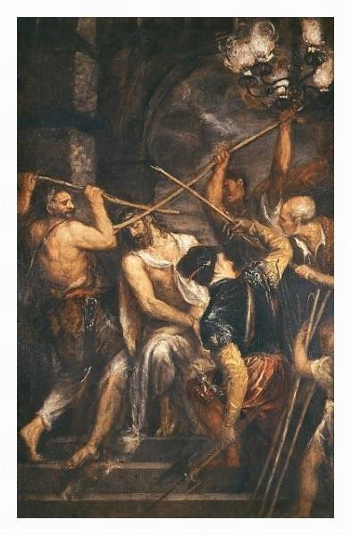Постер Christ Crowned with Thorns с типом исполнения На холсте в раме в багетной раме 221-03