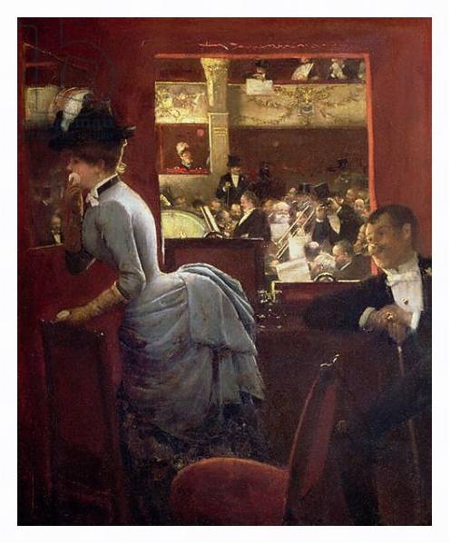 Постер The Box by the Stalls, c.1883 с типом исполнения На холсте в раме в багетной раме 221-03