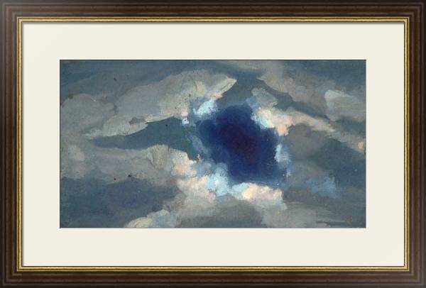 Постер Этюд облаков. 1936 с типом исполнения Под стеклом в багетной раме 1.023.036
