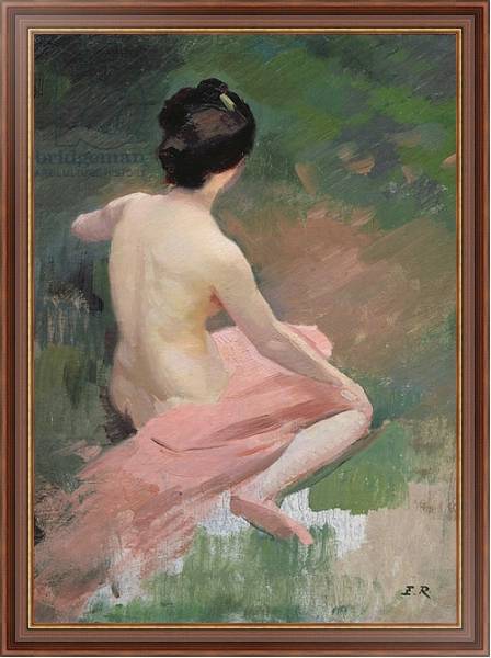 Постер Female Nude с типом исполнения На холсте в раме в багетной раме 35-M719P-83