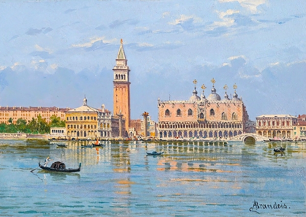 Постер The Molo, Venice с типом исполнения На холсте без рамы