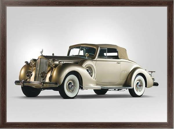 Постер Packard Twelve Coupe Roadster '1938 с типом исполнения На холсте в раме в багетной раме 221-02