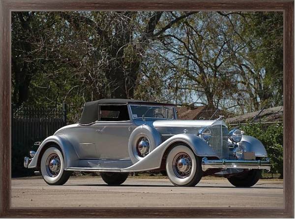 Постер Packard Twelve Coupe Roadster '1934 с типом исполнения На холсте в раме в багетной раме 221-02
