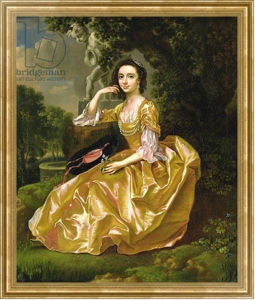 Постер Mrs Mary Chauncey, 1748 с типом исполнения На холсте в раме в багетной раме NA033.1.051