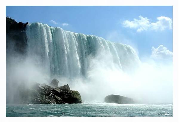 Постер Ниагарский водопад 7 с типом исполнения На холсте в раме в багетной раме 221-03