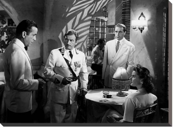 Постер Bogart, Humphrey (Casablanca) 5 с типом исполнения На холсте без рамы