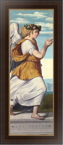 Постер Поклоняющийся ангел 2 с типом исполнения На холсте в раме в багетной раме 1.023.151