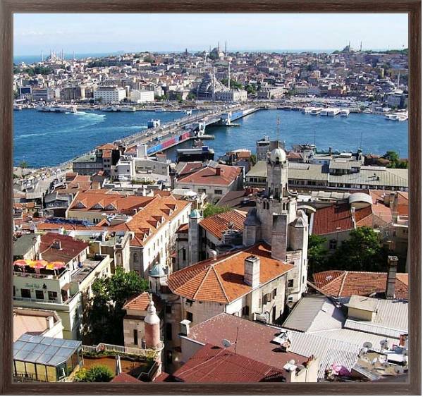 Постер Турция. Стамбул с типом исполнения На холсте в раме в багетной раме 221-02