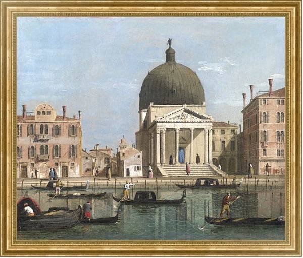 Постер Венеция - Сен-Симеоне Пикколо с типом исполнения На холсте в раме в багетной раме NA033.1.051