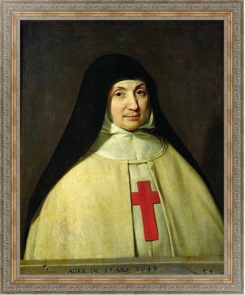Постер Portrait of Angelique Arnauld d'Andilly с типом исполнения На холсте в раме в багетной раме 484.M48.310