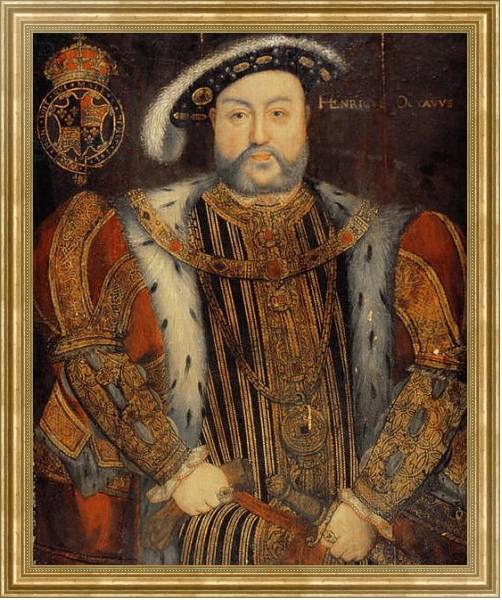 Постер Portrait of Henry VIII 2 с типом исполнения На холсте в раме в багетной раме NA033.1.051