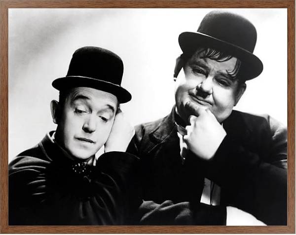 Постер Laurel & Hardy 2 с типом исполнения На холсте в раме в багетной раме 1727.4310